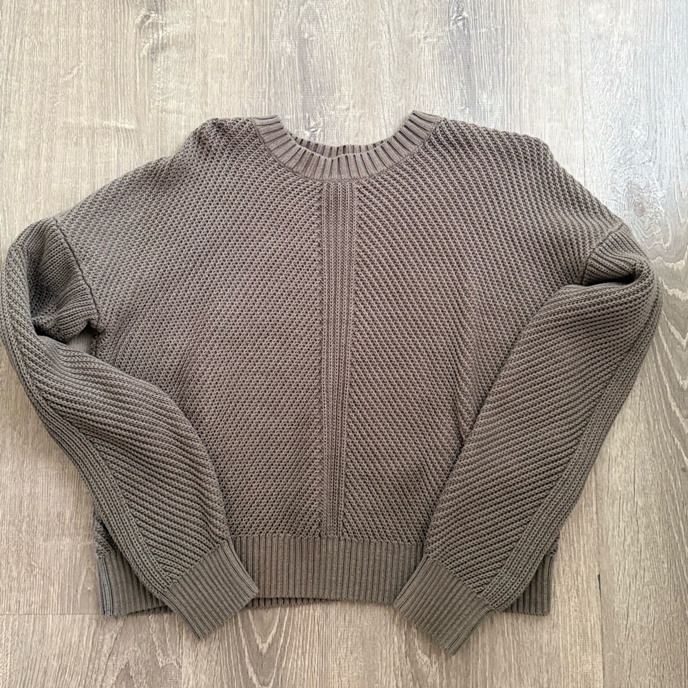 lululemon athletica Grey Crew Neck Sweater